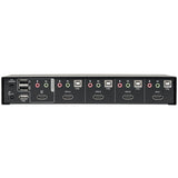 Tripp Lite 4-Port HDMI/USB KVM Switch with Audio/Video and USB Peripheral Sharing - 4 Computer(s) - 1 Local User(s) - 1920 x 1200 - 8 x USB - 5 x HDMI - B004-HUA4-K