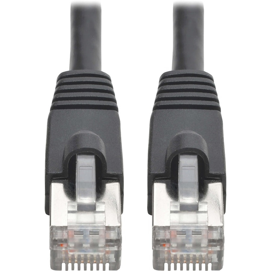 Tripp Lite Cat6a Snagless Shielded STP Patch Cable 10G, PoE Black M/M 30ft - 30 ft Category 6a Network Cable for Network Device, Workstation, Switch, Hub, Patch Panel, Router, Modem, VoIP Device, Surv...  - N262-030-BK