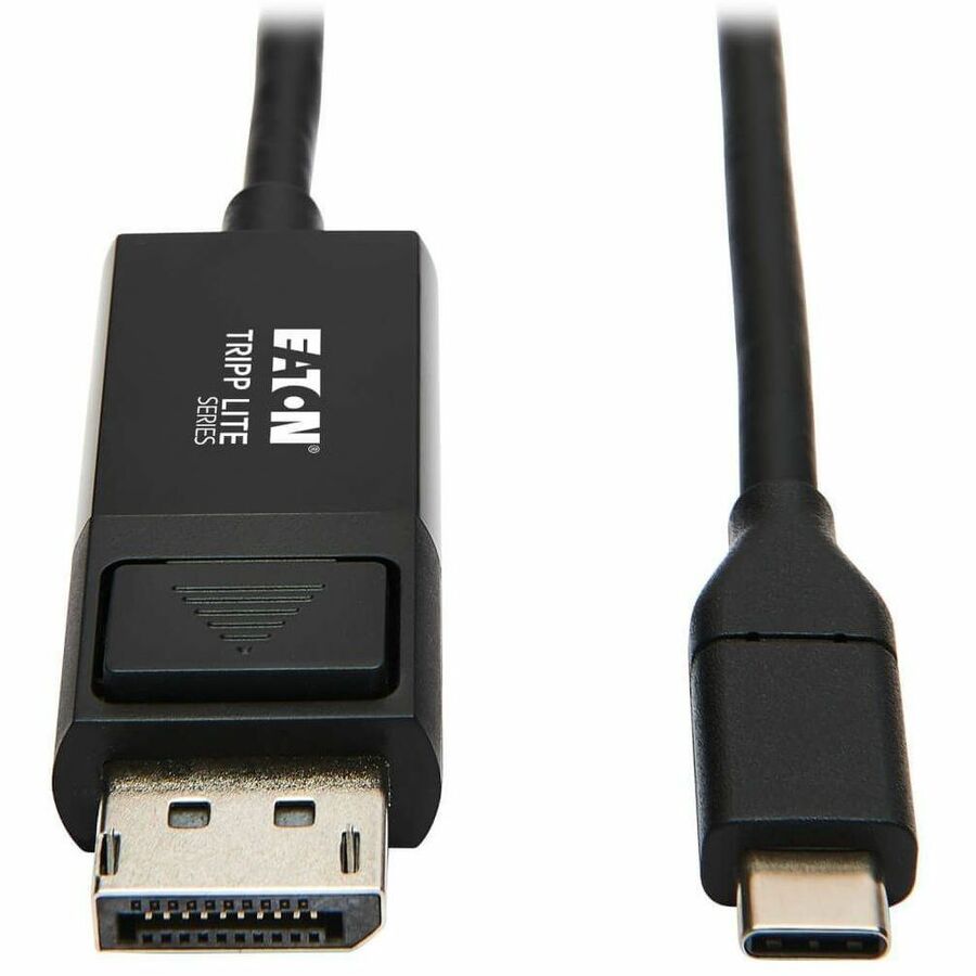 Tripp Lite USB C to DisplayPort Adapter Cable USB 3.1 Locking 4K USB-C 3ft - 2.95 ft DisplayPort/Thunderbolt 3 A/V Cable for Smartphone, Projector, Chromebook, Notebook, Monitor, Tablet, MacBook, HDTV...  - U444-003-DP-BE