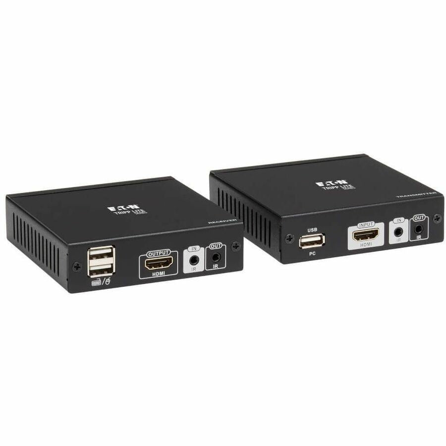 Tripp Lite HDMI HDBaseT KVM Console Extender Over Cat6 2 USB IR 4K @ 30Hz - 1 Computer(s) - 1 Local User(s) - 230 ft Range - 4K - 3840 x 2160 Maximum Video Resolution - 2 x Network (RJ-45) - 3 x USB -...  - B013-HU-4K