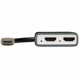 Tripp Lite 2-Port HDMI Splitter - HDMI 2.0, 4K @ 60 Hz, 4:4:4, Multi-Resolution Support, HDR, HDCP 2.2, USB Powered, TAA - 4096 x 2160 - 15 ft Maximum Operating Distance - HDMI In - HDMI Out - USB - N...  - B118-002-HDR-V2