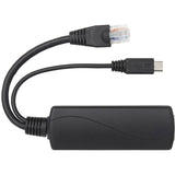 Tripp Lite PoE to USB Micro-B and RJ45 Active Splitter 48V to 5V 1A 100M - 328 ft Maximum Operating Distance - Network (RJ-45) - USB - NPOE-SPL-G-5VMU