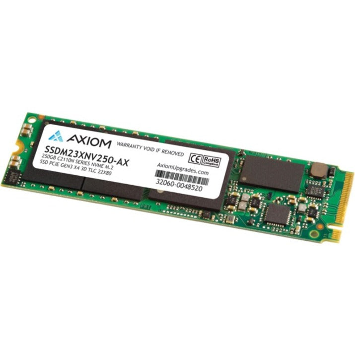 Axiom 250GB C2110n Series PCIe Gen3x4 NVMe M.2 TLC SSD - Notebook, Desktop PC, Workstation, All-in-One PC Device Supported - 0.913 DWPD - 227 TB TBW - 2010 MB/s Maximum Read Transfer Rate - 3 Year War...  - SSDM23XNV250-AX