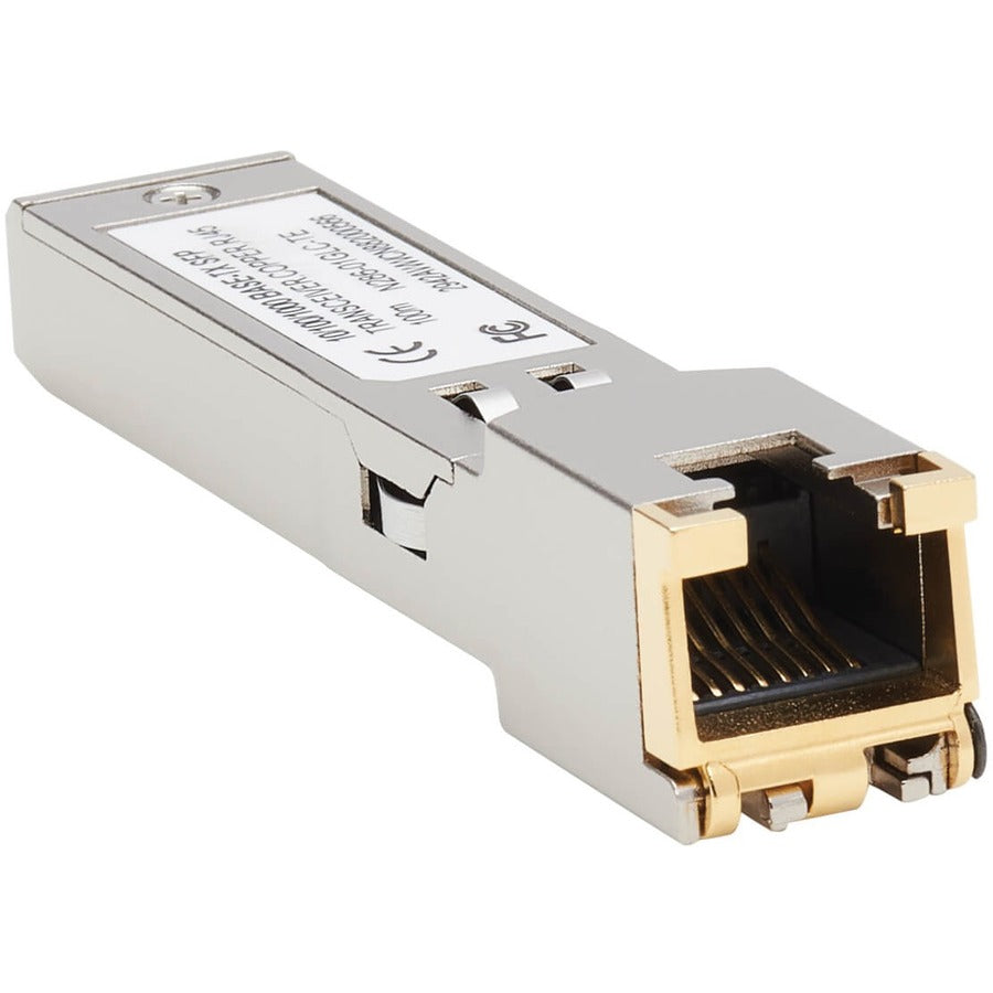 Tripp Lite Cisco Compatible GLC-TE-SF Transceiver 10/100/1000Base Cat6 100M - For Data Networking - 1 RJ-45 Female 1000Base-TX Network LAN - Twisted PairGigabit Ethernet - 1000Base-TX - Hot-swappable - N286-01GLC-TE