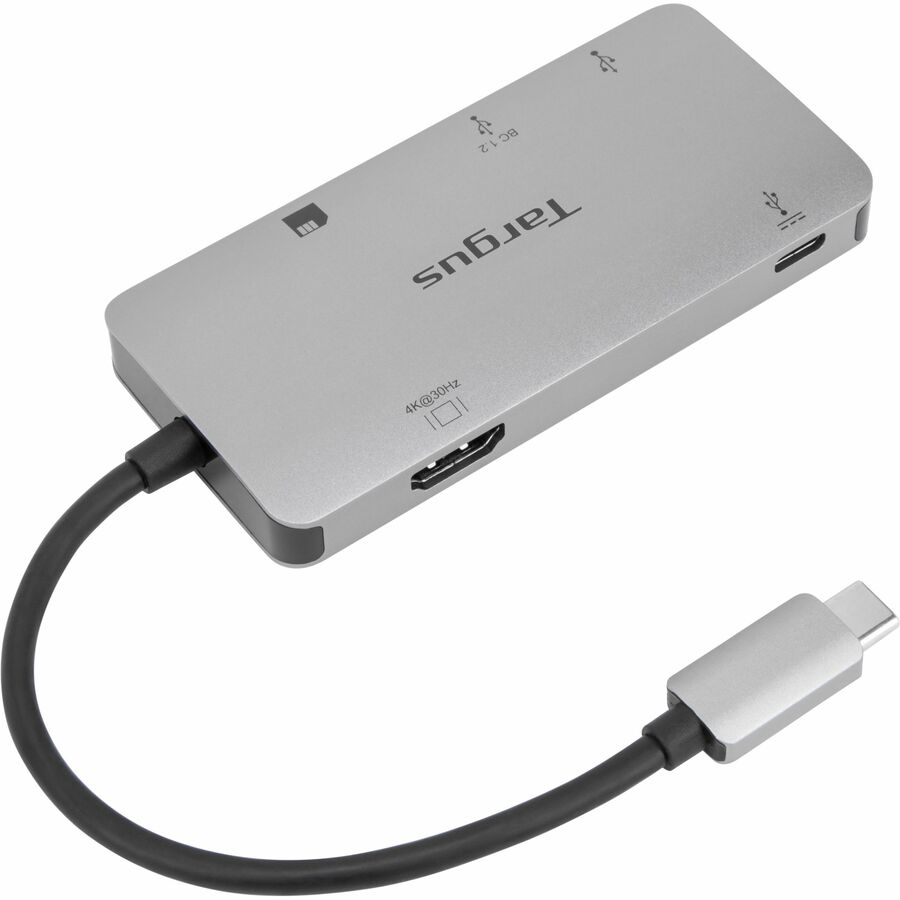 Targus USB-C Multi-Port Single Video Adapter and Card Reader with 100W PD Pass-Thru - 1 x USB 3.2 (Gen 1) Type C - Male - 2 x USB 3.2 (Gen 1) Type A - Female, 1 x HDMI Digital Audio/Video - Female, 1 ...  - ACA953USZ TARGUS