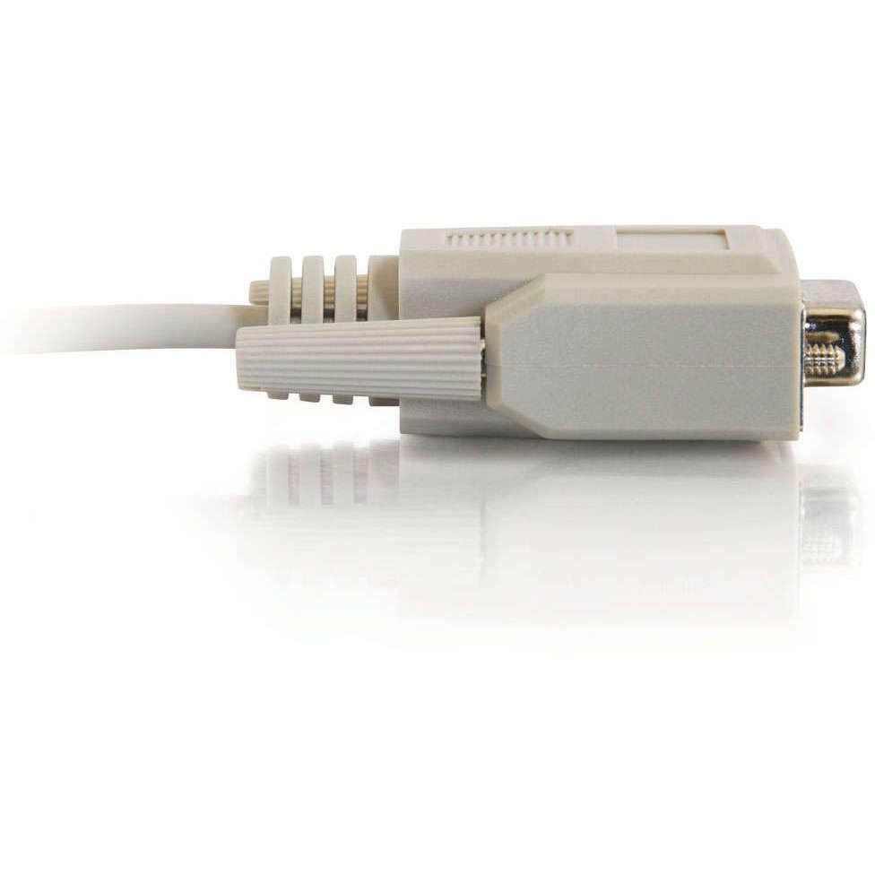 C2G 10ft DB9 F/F Null Modem Cable - Beige - DB-9 Female Serial - DB-9 Female Serial - 10ft - Beige - 03045