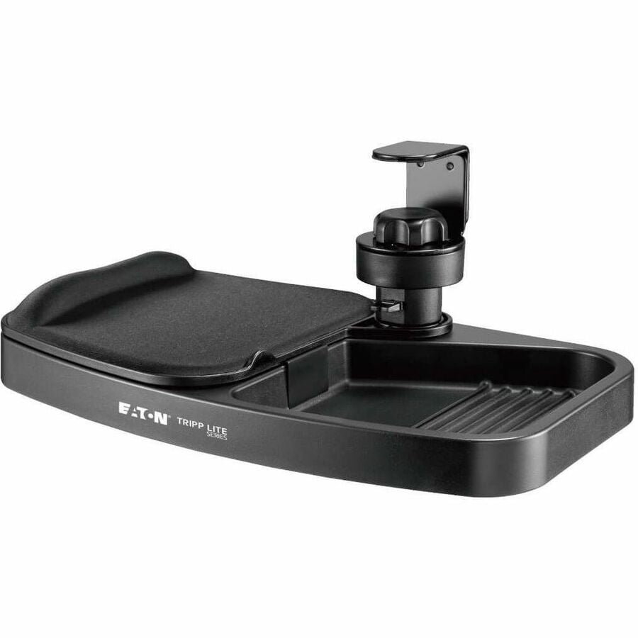 Tripp Lite Under-Desk Clamp Storage Tray w/ Built-In Mouse Pad & Wrist Rest - 6.60 lb Load Capacity - DMUDSC