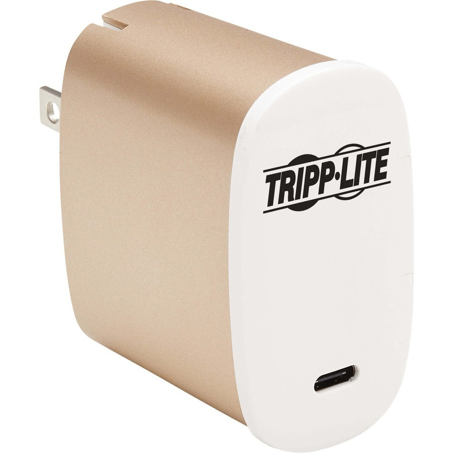 Tripp Lite USB C Wall Charger Compact 50W GaN Technology Power Delivery 3.0 - 120 V AC, 230 V AC Input - 5 V DC/3 A, 9 V DC, 12 V DC, 15 V DC, 20 V DC Output - U280-W01-50C1