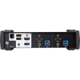 ATEN 2-Port USB 3.0 4K HDMI KVMP Switch - 2 Computer(s) - 1 Local User(s) - 4096 x 2160 - 6 x USB - 3 x HDMI - Desktop - CS1822