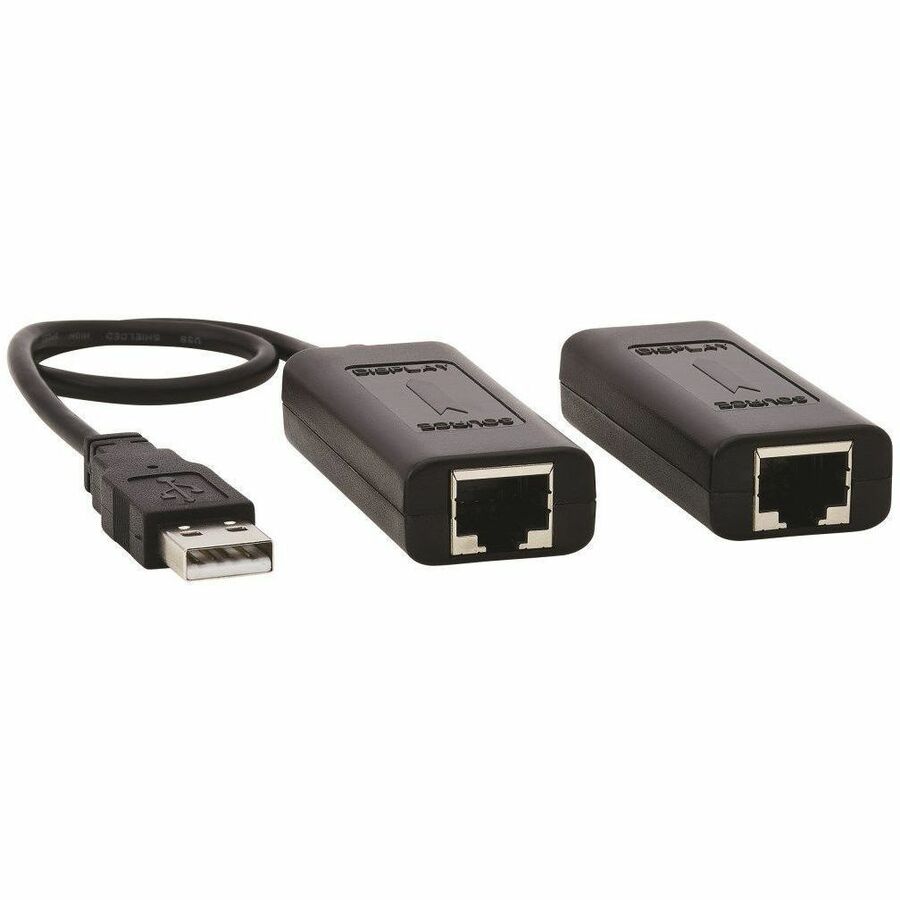 Tripp Lite USB over Cat5/Cat6 Extender Kit 1-Port with PoC USB 2.0 164 ft. - 1 Input Device - 1 Output Device - 164 ft Range - 2 x Network (RJ-45) - 3 x USB - Full HD - 1920 x 1080 - Twisted Pair - Ca...  - B203-101-POC