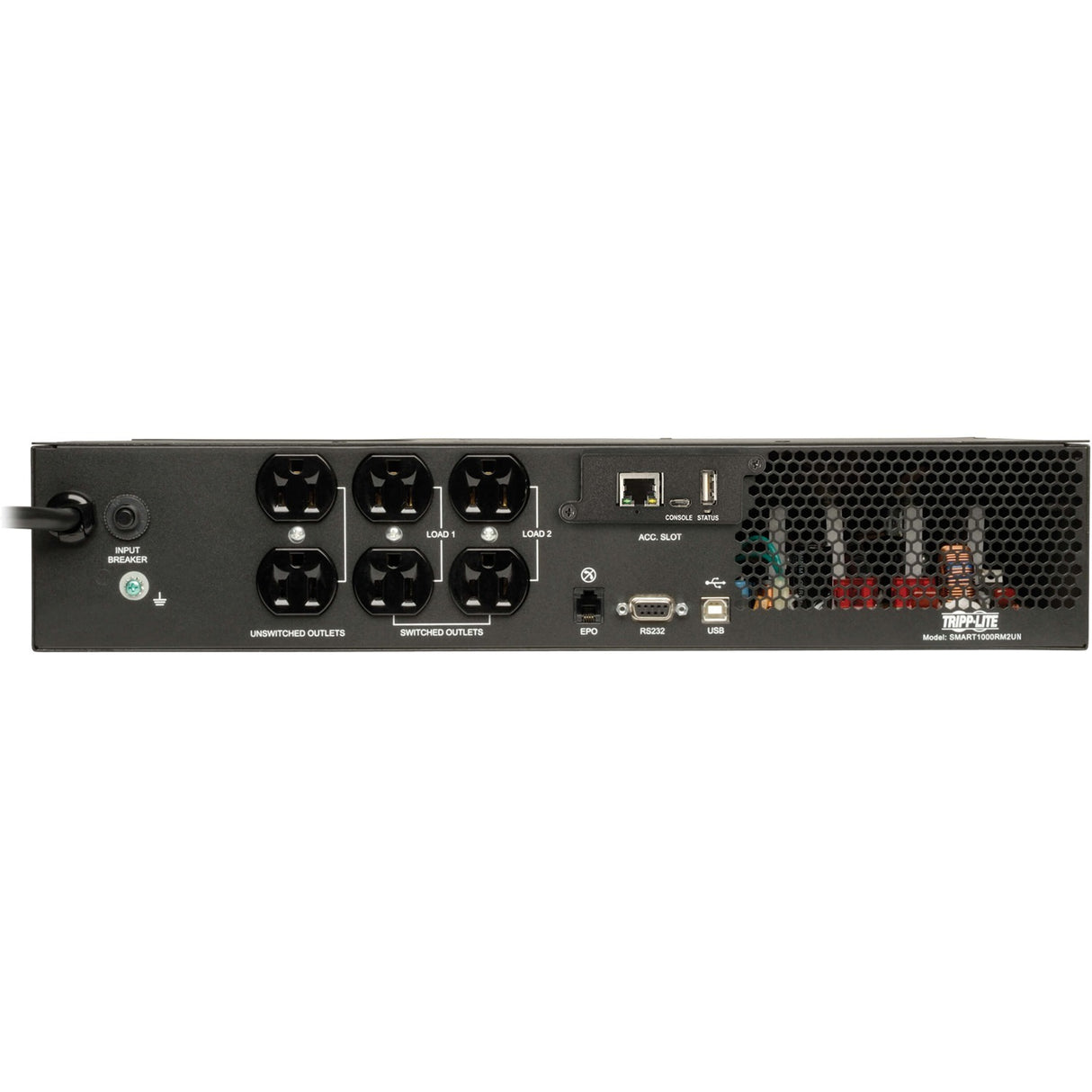 Tripp Lite UPS Smart 1000VA 800W LCD USB DB9 with Pre-installed WEBCARLX Network Card - 2U Rack-mountable - AVR - 4 Hour Recharge - 5.30 Minute Stand-by - 120 V AC Input - 110 V AC, 115 V AC, 120 V AC...  - SMART1000RM2UN