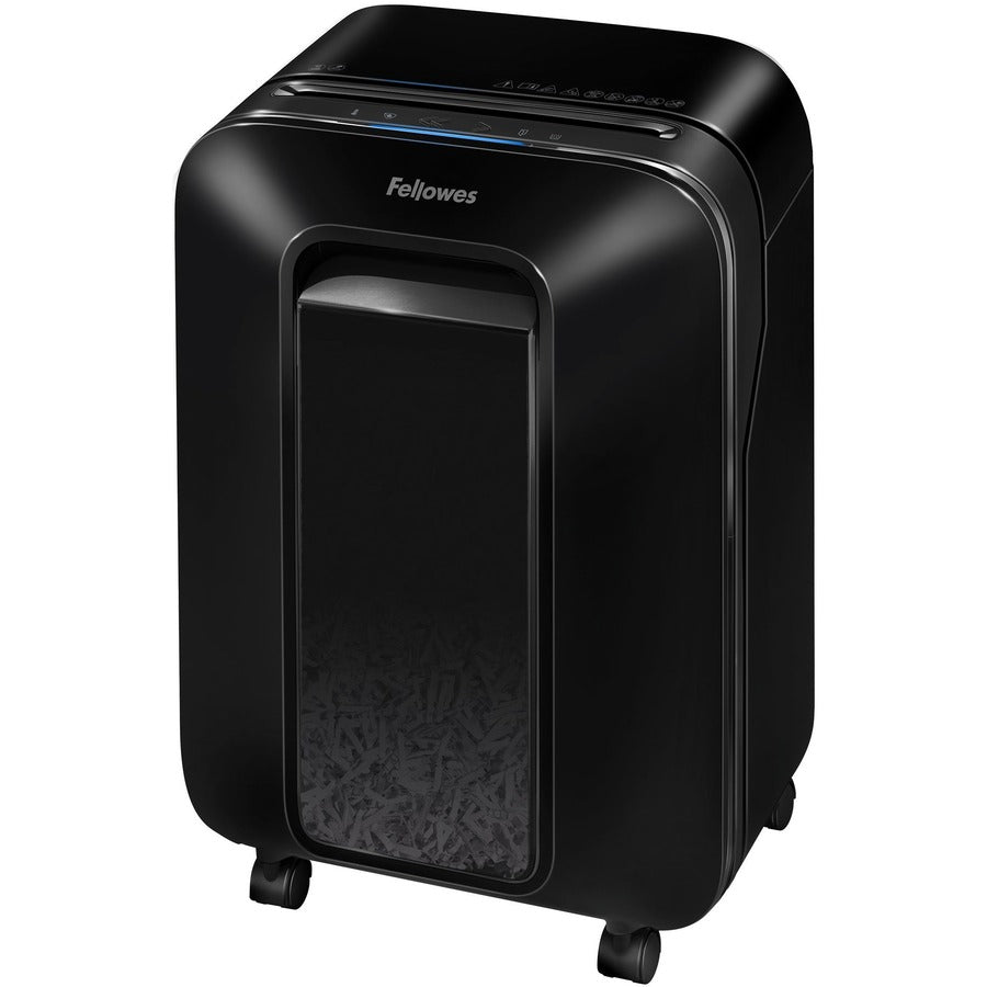 Fellowes LX170 Cross-cut Shredder - Continuous Shredder - Cross Cut - 12 Per Pass - for shredding Staples, Paper, Paper Clip, Credit Card, Junk Mail - 10 Minute Run Time - Black - 5501401