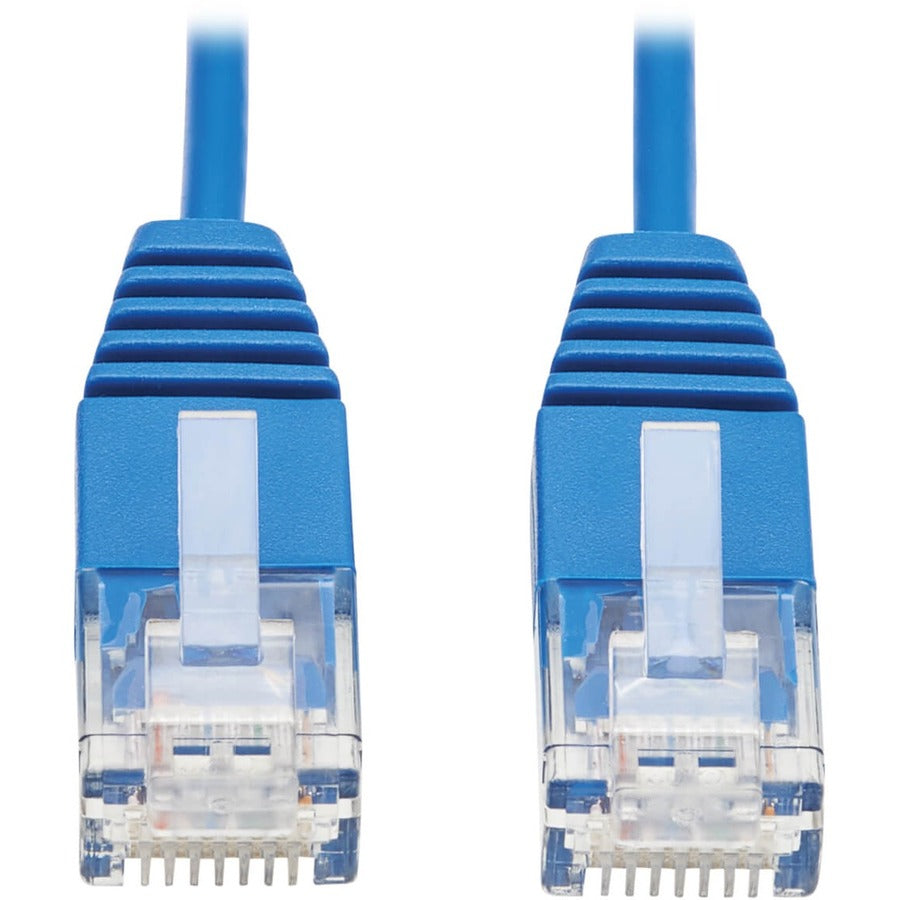Tripp Lite Cat6 Gigabit Ethernet Cable Molded Ultra-Slim RJ45 M/M Blue 1ft - 1 ft Category 6 Network Cable for Network Device, Server, Switch, Router, Printer, Computer, Photocopier, Modem, Rack Equip...  - N200-UR01-BL