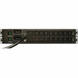 Tripp Lite PDU Metered 16 C13 2 C19 Outlets 208/240V 5.8kW L6-30P 2URM TAA - Metered - NEMA L6-30P - 16 x IEC 60320 C13, 2 x IEC 60320 C19 - 230 V AC - 2U - Horizontal - Rack-mountable - TAA Compliant - PDUMH30HV6