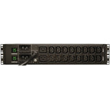 Tripp Lite PDU Metered 16 C13 2 C19 Outlets 208/240V 5.8kW L6-30P 2URM TAA - Metered - NEMA L6-30P - 16 x IEC 60320 C13, 2 x IEC 60320 C19 - 230 V AC - 2U - Horizontal - Rack-mountable - TAA Compliant - PDUMH30HV6