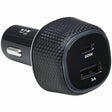 Tripp Lite USB Car Charger Dual-Port 63W Max Charging USB C USB-A Black - 12 V DC Input - 6.5 V DC/3 A, 9 V DC, 12 V DC, 5 V DC, 15 V DC, 20 V DC Output - Black - U280-C02-63W-1B EATON