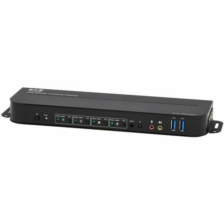 Tripp Lite DisplayPort USB KVM Switch 4-Port 4K 60Hz HDR DP 1.4 USB Sharing - 4 Computer(s) - 1 Local User(s) - 4096 x 2160 - 8 x USB - 1 x HDMI - 5 x DisplayPort - B005-DPUA4