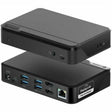 ALOGIC Universal Twin HD Docking Station with USB-C & USB-A Compatibility - Dual Display 1080p@60Hz - for Notebook - USB Type C - 4 x USB 3.0 - Network (RJ-45) - HDMI - Wired - eCommerce Business Prime