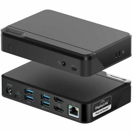ALOGIC Universal Twin HD Docking Station with USB-C & USB-A Compatibility - Dual Display 1080p@60Hz - for Notebook - USB Type C - 4 x USB 3.0 - Network (RJ-45) - HDMI - Wired - eCommerce Business Prime