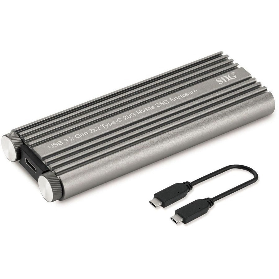 USB 3.2 Gen 2x2 Type-C M.2 PCIe NVMe SSD Enclosure - Ultra Fast 20G Data Transfer Rate - JU-SA0X11-S1