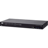 ATEN CS19208 8-Port USB 3.0 4K DisplayPort KVM Switch with Rack Mounting Kit - 8 Computer(s) - 1 Local User(s) - 4096 x 2160 - 12 x USB - 1 x HDMI - 9 x DisplayPort - CS19208