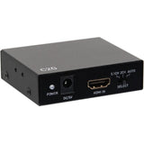C2G HDMI Audio Extractor with TOSLINK, SPDIF and 3.5mm - 4K 60Hz - 1 x HDMI In - 1 x HDMI Out - Nickel, Gold Plated - Metal - C2G41003