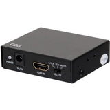 C2G HDMI Audio Extractor with TOSLINK, SPDIF and 3.5mm - 4K 60Hz - 1 x HDMI In - 1 x HDMI Out - Nickel, Gold Plated - Metal - C2G41003