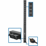 Tripp Lite PDU Basic 12 NEMA 5-15/20R L5-30P 2.9kW 120V 10ft Cord 36in 0U - Basic - NEMA L5-30P - 12 x NEMA 5-15/20R - 120 V AC - 0U - Vertical - Rack-mountable - PDUV30-36