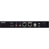 ATEN 1-Local/Remote Share Access Single Port 4K DisplayPort KVM over IP Switch - 1 Computer(s) - 1 Local User(s) - 1 Remote User(s) - 4096 x 2160 - 2 x Network (RJ-45) - 4 x USB - Desktop, Rack-mounta...  - CN9950