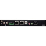 ATEN 1-Local/Remote Share Access Single Port 4K DisplayPort KVM over IP Switch - 1 Computer(s) - 1 Local User(s) - 1 Remote User(s) - 4096 x 2160 - 2 x Network (RJ-45) - 4 x USB - Desktop, Rack-mounta...  - CN9950