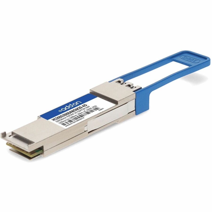 AddOn Fujitsu QSFP28 Module - For Data Networking, Optical NetworkOptical Fiber - Single-mode - 100 Gigabit Ethernet - 100GBase-4WDM-20 - Hot-swappable - TAA Compliant - HCD00D20I004WDM20-AO
