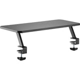 Tripp Lite Safe-IT Clamp-On Monitor Riser - Antimicrobial Protection, 25.6 in. (65 cm) - Clamp Mount for Monitor, HDTV, Notebook, Mobile Printer, Workstation - Black - 44 lb Load Capacity - WWSSCOS26AM