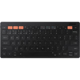 Samsung Smart Keyboard Trio 500, Black - Wireless Connectivity - Bluetooth - 32.81 ft - Smartphone, Tablet - AAA Battery Size Supported - Black - EJ-B3400UBEGUS