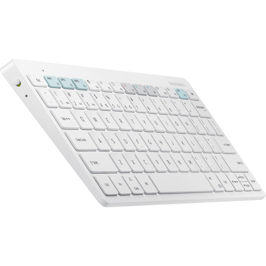 Samsung Smart Keyboard Trio 500, White - Wireless Connectivity - Bluetooth - Smartphone, Tablet - AAA Battery Size Supported - White - EJ-B3400UWEGUS