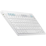 Samsung Smart Keyboard Trio 500, White - Wireless Connectivity - Bluetooth - Smartphone, Tablet - AAA Battery Size Supported - White - EJ-B3400UWEGUS