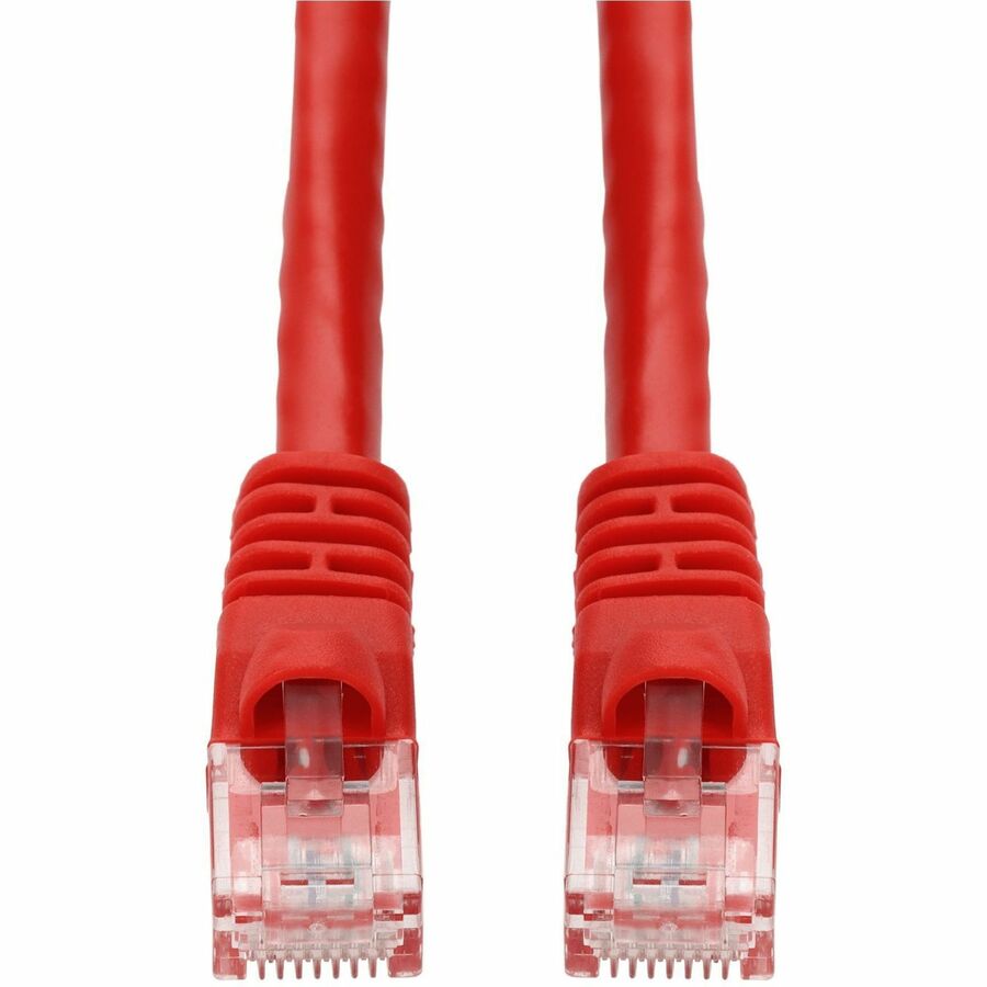 AddOn 8ft RJ-45 (Male) to RJ-45 (Male) Red Cat6A UTP PVC Copper Patch Cable - 8 ft Category 6a Network Cable for Network Device, Patch Panel, Hub, Switch, Media Converter, Router - First End: 1 x RJ-4...  - ADD-8FCAT6A-RD