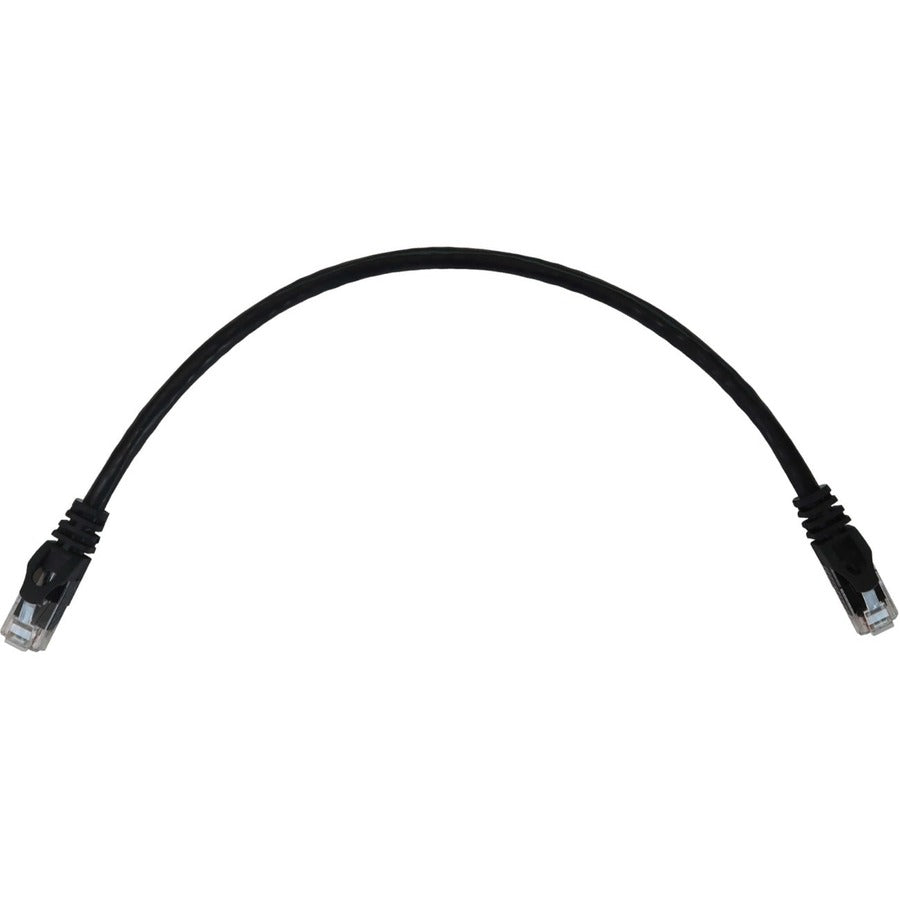 Tripp Lite N261-001-BK Cat.6a UTP Network Cable - 1 ft Category 6a Network Cable for Network Device, Switch, Patch Panel, Server, Router, Hub, Printer, Computer, Photocopier, Modem, Security Camera, . - N261-001-BK