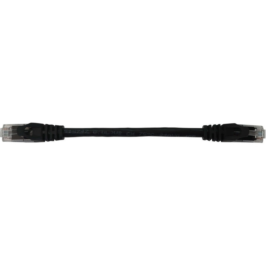 Tripp Lite N261-06N-BK Cat.6a UTP Network Cable - 6" Category 6a Network Cable for Network Device, Switch, Patch Panel, Server, Router, Hub, Printer, Computer, Photocopier, Modem, Security Camera, ... - N261-06N-BK