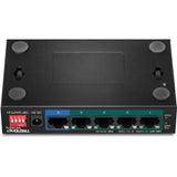 TRENDnet 5-Port Gigabit PoE+ Switch, Camera DIP Switch extends PoE+ 200m (656 ft.), 60W PoE Budget, Black, TPE-TG51g - 5 Ports - Gigabit Ethernet - 1000Base-T - 2 Layer Supported - Power Adapter - 64....  - TPE-TG51G - eCommerce Business Prime