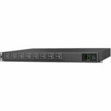 Tripp Lite PDU ATS / Metered 120V 1.44kW 15A 8 5-15R Dual 5-15P 12ft Cords - Metered Auto Transfer Switch - NEMA 5-15P - 8 x NEMA 5-15R - 120 V AC - 1U - Horizontal - Rack-mountable, Wall-mountable - ...  - PDUMH15ATS