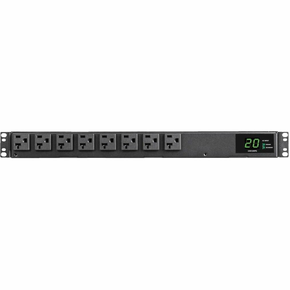 Tripp Lite PDU ATS / Metered 120V 1.92kW 20A 16 5-15/20R Dual L5-20P 1URM - Metered Auto Transfer Switch - NEMA 5-20P, NEMA L5-20P - 16 x NEMA 5-15/20R - 120 V AC - 1U - Horizontal - Rack-mountable, W...  - PDUMH20ATS
