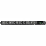 Tripp Lite PDU ATS/Monitored 120V 1.44kW 15A 8 5-15R Dual 5-15P 12ft Cords - Metered Auto Transfer Switch - NEMA 5-15P - 8 x NEMA 5-15R - 120 V AC - 1U - Horizontal - Rack-mountable, Wall-mountable - ...  - PDUMNH15AT1