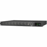 Tripp Lite PDU ATS/Monitored 120V 1.44kW 15A 8 5-15R Dual 5-15P 12ft Cords - Metered Auto Transfer Switch - NEMA 5-15P - 8 x NEMA 5-15R - 120 V AC - 1U - Horizontal - Rack-mountable, Wall-mountable - ...  - PDUMNH15AT1