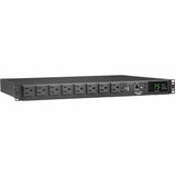 Tripp Lite PDU ATS/Monitored 120V 1.44kW 15A 8 5-15R Dual 5-15P 12ft Cords - Metered Auto Transfer Switch - NEMA 5-15P - 8 x NEMA 5-15R - 120 V AC - 1U - Horizontal - Rack-mountable, Wall-mountable - ...  - PDUMNH15AT1