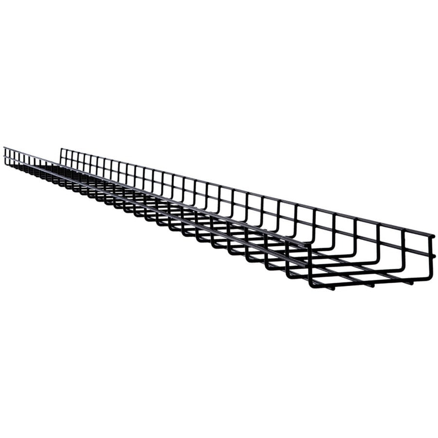 Tripp Lite Wire Mesh Cable Tray - 150 x 50 x 3000 mm (6 in. x 2 in. x 10 ft.), 10 Pack - Cable Tray - Black Powder Coat - 10 Pack - Steel - SRWB6210STR10