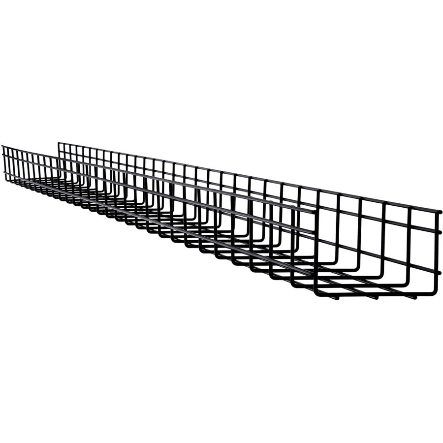 Tripp Lite Wire Mesh Cable Tray - 150 x 100 x 3000 mm (6 in. x 4 in. x 10 ft.), 10 Pack - Cable Tray - Black Powder Coat - 10 Pack - Steel - SRWB6410STR10