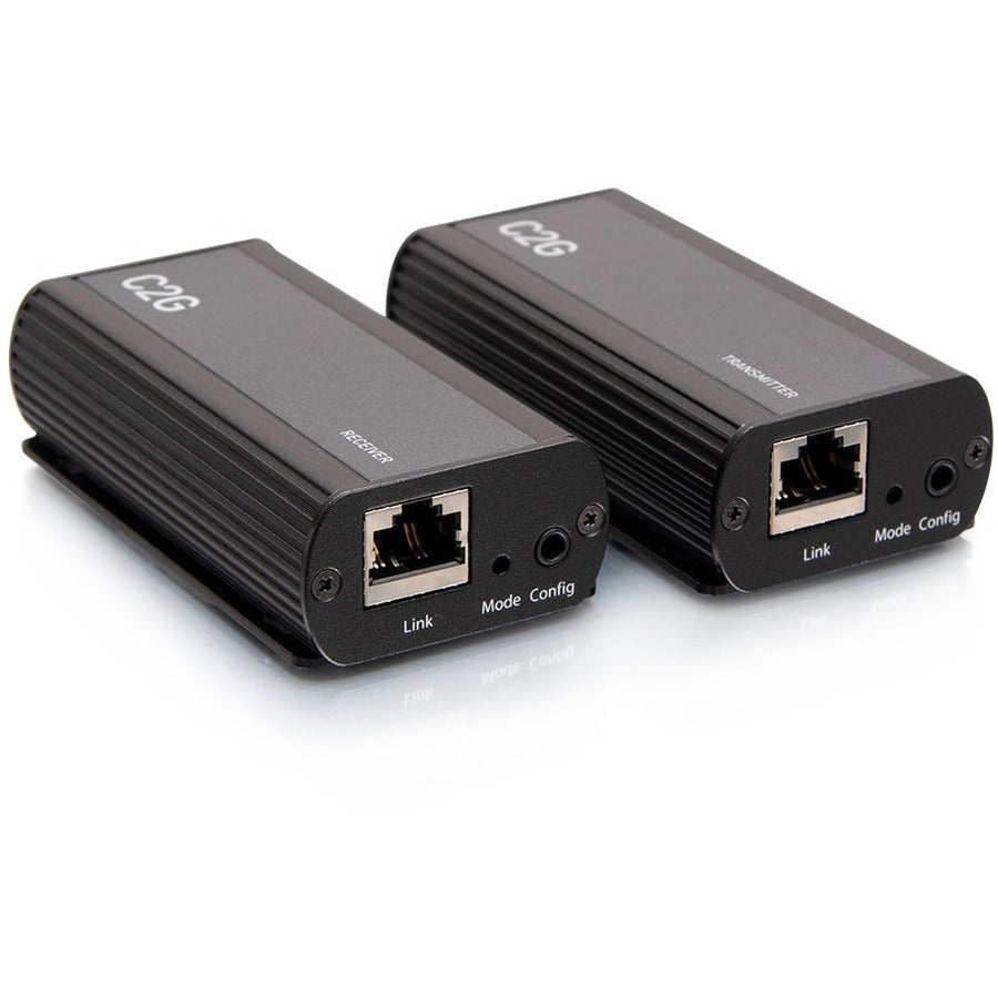 C2G 1-Port USB-C&reg; Extender Transmitter to Receiver Kit - 5Gbps - 1 x Network (RJ-45) - 1 x USB - 33 ft Extended Range - Black - C2G54278