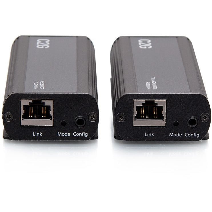 C2G 1-Port USB-C Extender Transmitter to Receiver Kit - 5Gbps Plenum Rated - 1 x Network (RJ-45) - 1 x USB - 32.80 ft Extended Range - Black - C2G54279