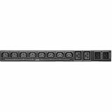 Tripp Lite PDU ATS/Metered 200-240V 8 C13 2 C19 Dual C20 12ft Cords 1URM - Metered Auto Transfer Switch - IEC 60320 C20 - 8 x IEC 60320 C13, 2 x IEC 60320 C19 - 230 V AC - 1U - Horizontal - Rack-mount...  - PDUMH20HVATS