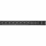 Tripp Lite PDU ATS/Metered 200-240V 8 C13 2 C19 Dual C20 Network Card 1URM - Auto Transfer Switch - IEC 60320 C20 - 8 x IEC 60320 C13, 2 x IEC 60320 C19 - 230 V AC - 1U - Horizontal - Rack-mountable -...  - PDUMNH20HVAT1